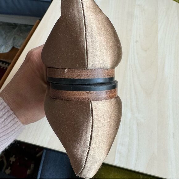 Vince Italian Satin Ballet Flats - Picture 3 of 8